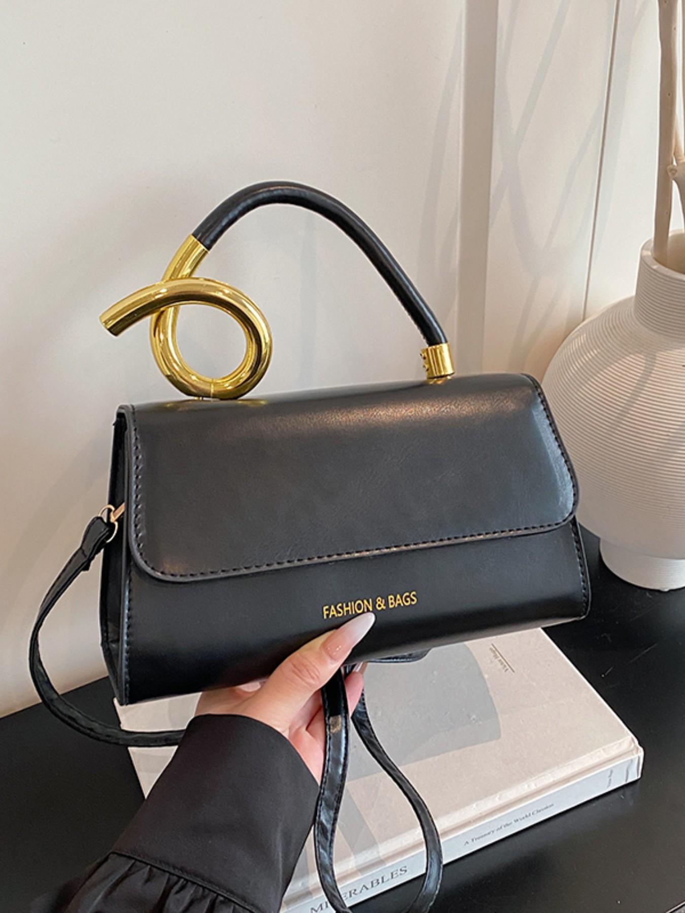 New Women's Handbag, Solid Color Flap Design, Elegant Small Square Bag, Crossbody Bag, Perfect for Office and Casual Outdoors Daily Use