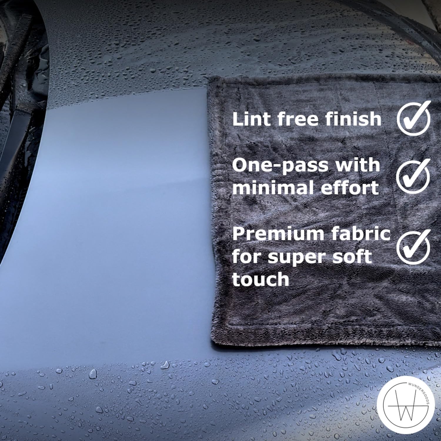 【Detail Choice】TWISTED-LOOP DRYING TOWEL, Ultra-Absorbent Drying Towel For Car&Truck, 1300GSM Premium Microfiber, 20*32"