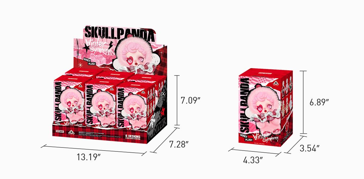 POP MART SKULLPANDA Winter Symphony Series Plush, Blind Box, Mystery Box