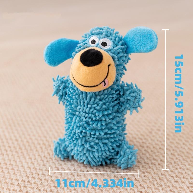 Durable Dog Toy Chew Resistant Pet Supplies, Soft Plush Self-Entertainment Solution, Sound Emitting Interactive Playthings for Dogs
