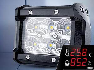 Nilight LED Light Bar 2PCS 18W Flood Off Road Lights 12V 5Pin Rocker Switch Wiring Harness Kit, Clear,White