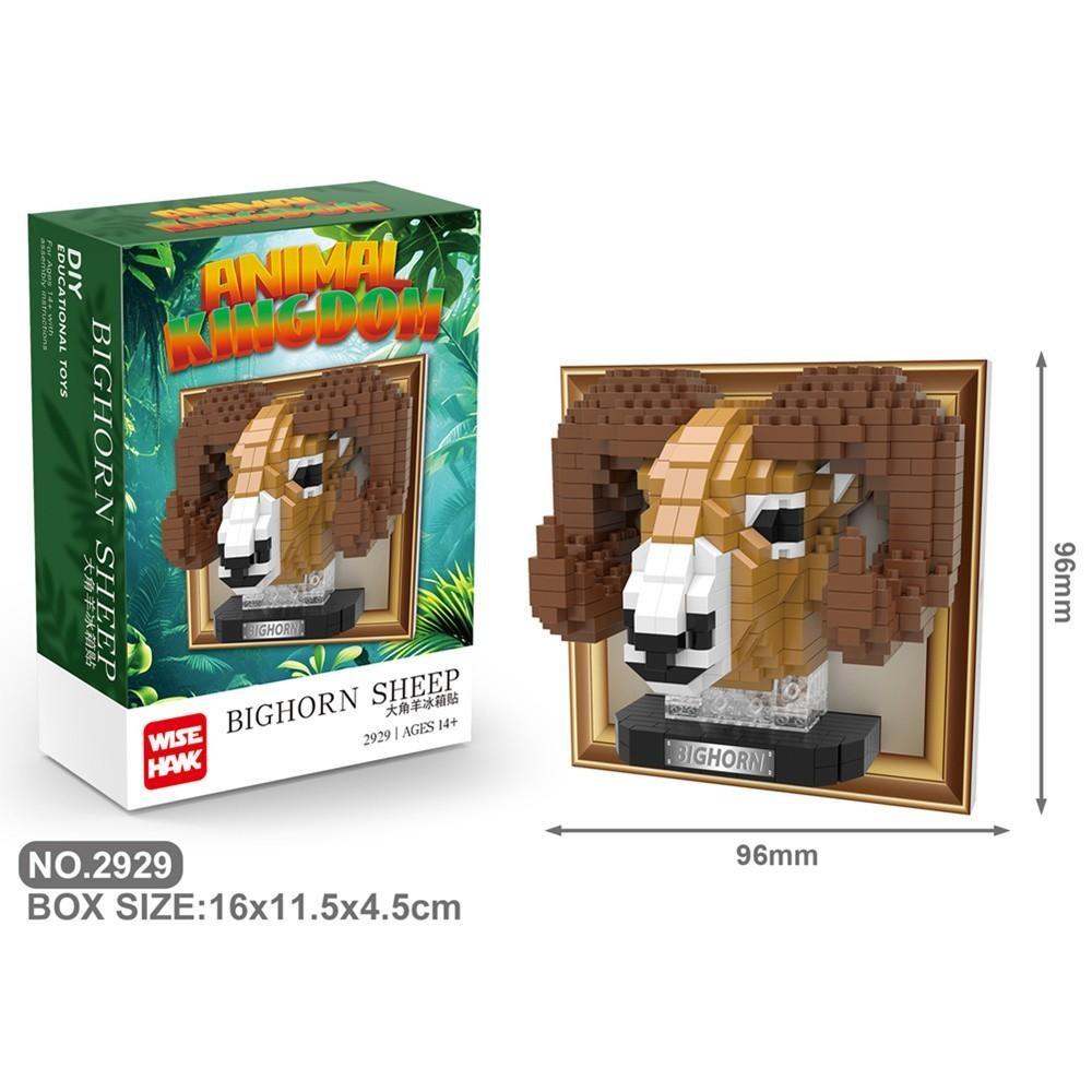 8-Pack DIY Animal Head Block Refrigerator Magnets, New Plastic Suction Cups, Home Creative Decoration, Perfect Holiday Gift