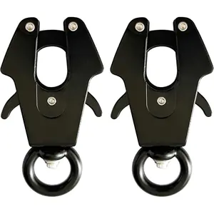 2 Pcs Small Frog Clip Quick Release Heavy Duty Buckle for Dog Chain Leash For Linking Pet Collar