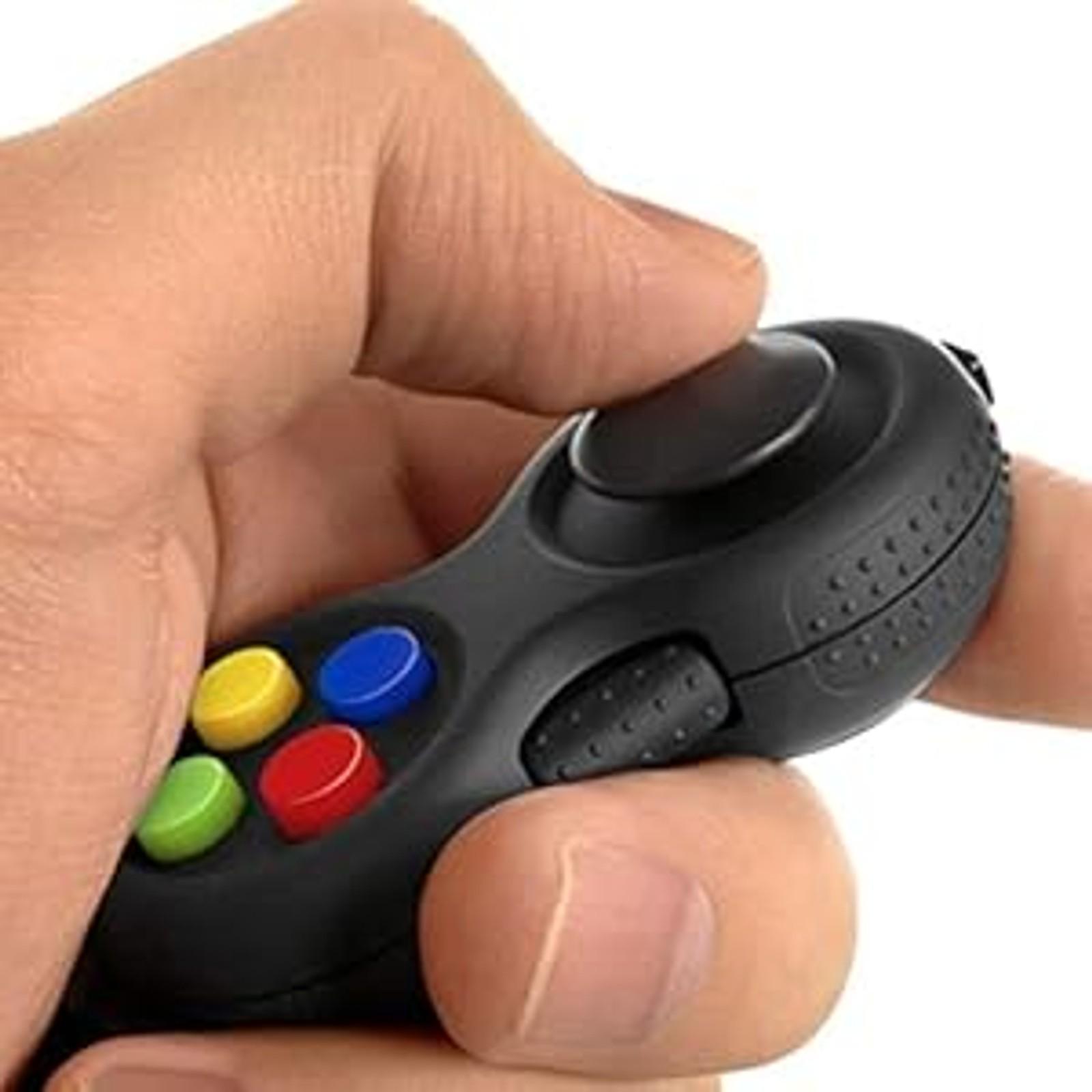 Original Fidget Toy Game, Rubberized Classical Controller Fidget Concentration Toy with 8-Fidget Functions and Lanyard - Excellent for Relieving Stress and Anxietyfidget toys