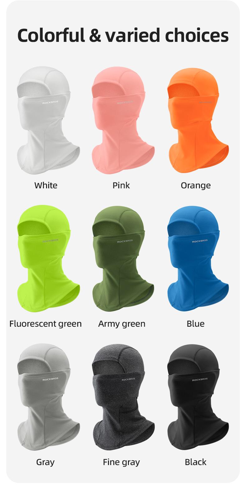 ROCKBROS Cold Weather Windproof Thermal Winter Balaclava Ski Mask Neck Warmer Hood,Full Face Mask for Outdoor Sports,Skiing,Cycling,Fishing