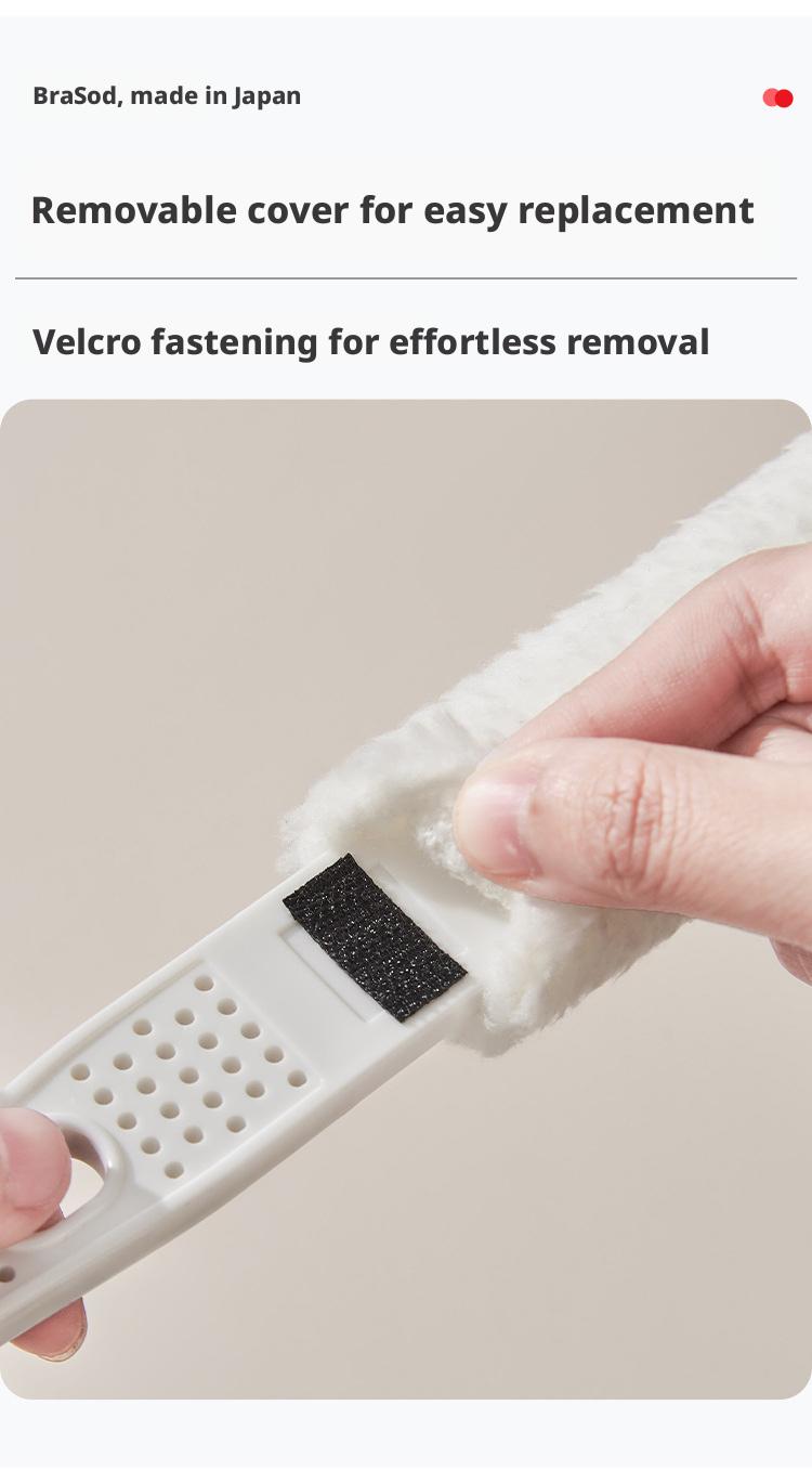 Air Conditioner Gap Cleaning Brush, Detachable Washable Soft Bristle Dust Cleaner for Home Window Blinds Crevice Cleaning