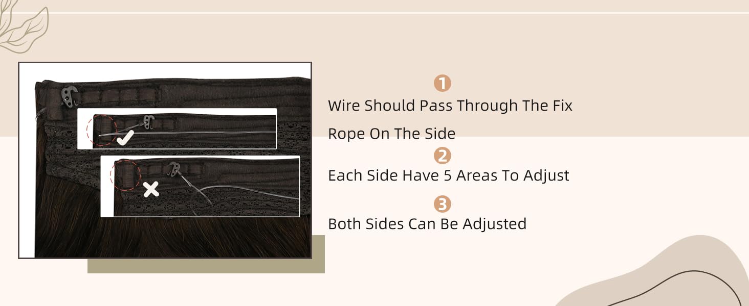 Full Shine Wire Weft Hair Extensions Human Hair Invisible Fishing Wire Adjustable #TikTokShopBlackFriday