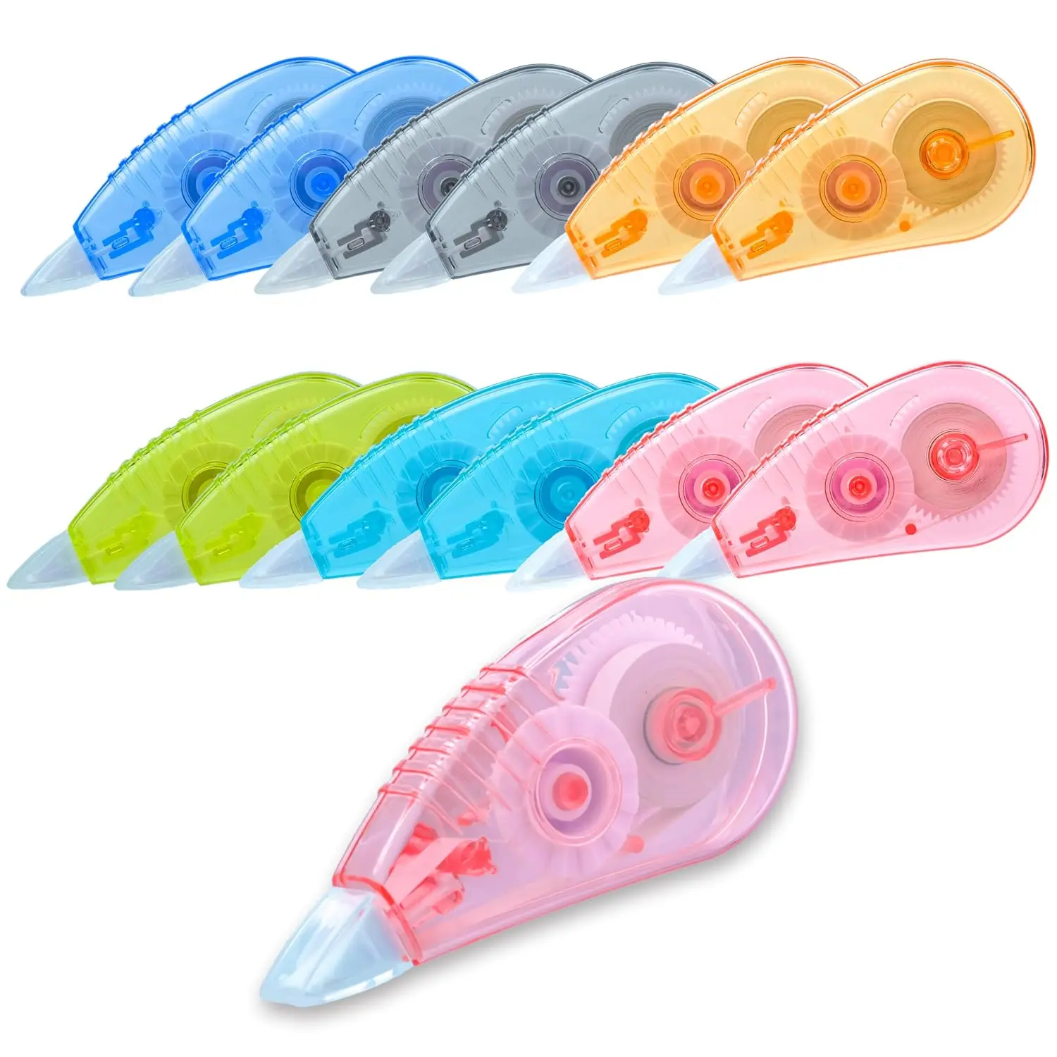 White Correction Tape, 12Pack – 13.13ft for School Office | -Resistant Tape, Correction Tape, Easy To Use Applicator,  Corrections
