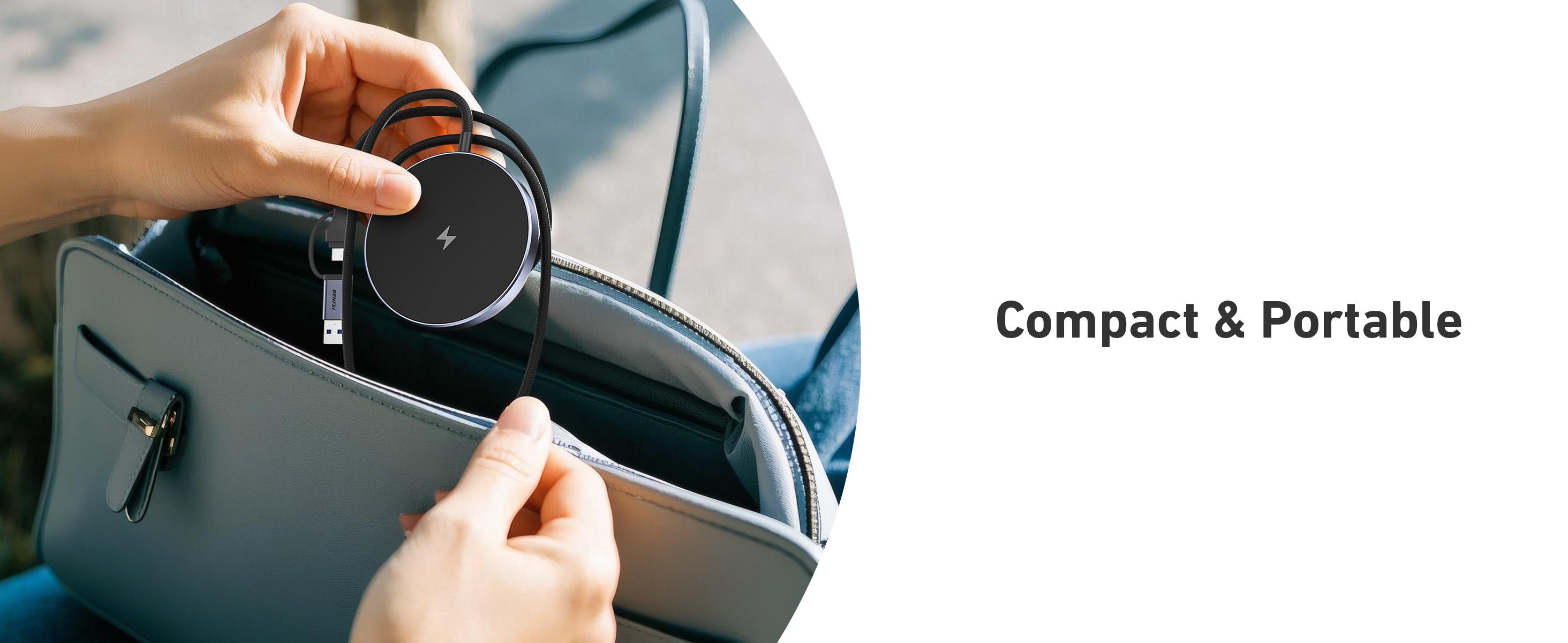 BENFEI Magnetic Wireless Charger 15w Compatible with MagSafe Charger/iPhone 16/16 Pro/16 Plus/16 Pro Max/iPhone 15 Pro Max Plus/iPhone 14 13 12 Series, Wireless Mag Safe Charging Pad, Mag Charger