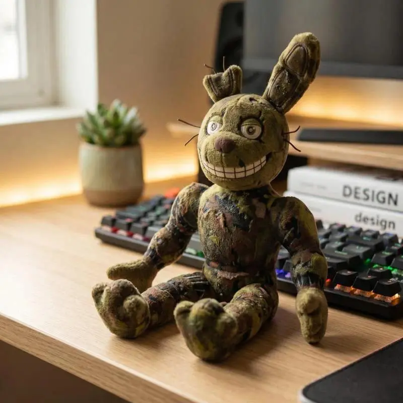 2026 New hot item Five Nights at Freddys Plush Toy Package 5pcs M.X.E.S. Entity Ruined Bonnie The Mimic Mask Bot Ruined Eclipse Ennard for Fans