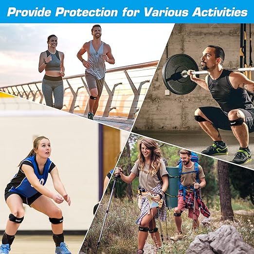 Ollas Patella Tendon Knee Strap 2 Pack, Knee Relief Support Brace Hiking, Soccer, Basketball, Running, Jumpers Knee, Tennis, Tendonitis, Volleyball & Squats