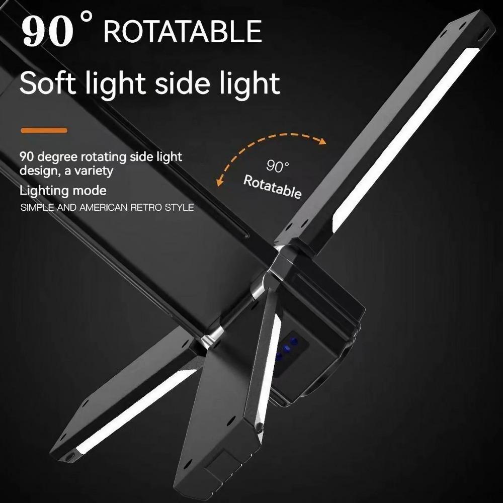 Portable Magnetic USb Camping Light, Adjustable LED Tent Lamp with SOs Emergency Signal, Rechargeable Flashlight for Outdoor Adventure Car Home Safety Efficient Lighting