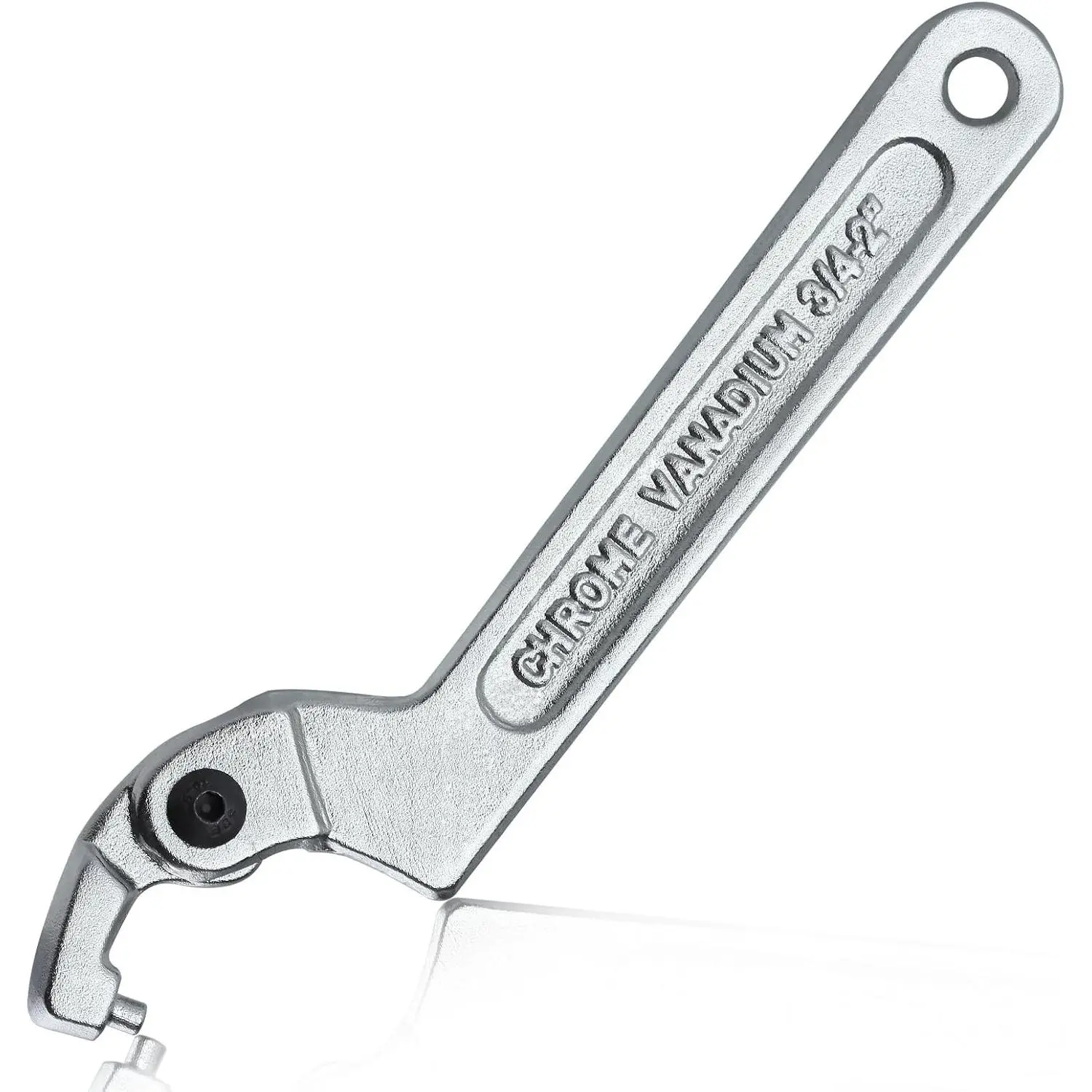 Adjustable C Spanner Hook Wrench, 3/4-2" (19-51mm)