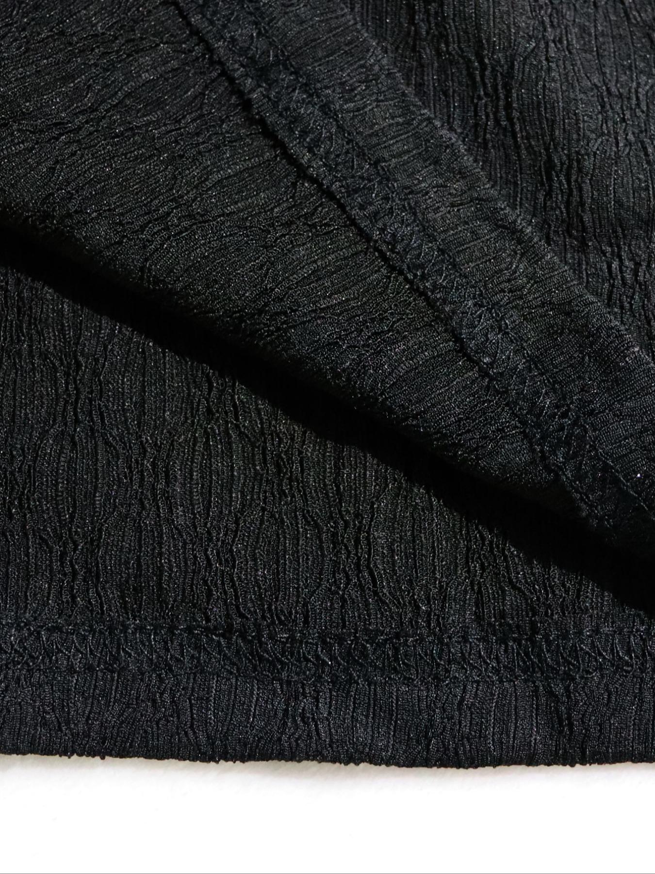 Plus Size Elegant Dress – V Neck Tie Waist Long Sleeve Gown, Party Evening Essential, Slim Fit, Spring & Fall Fashion