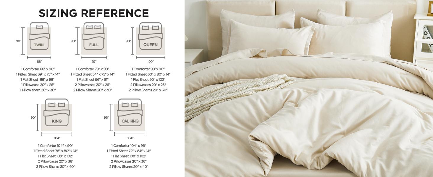 Litanika 7-Piece Comforter Set Ultra Soft Bedding with Sheets & Pillowcases All-Season Full Matching Set for Bedroom Makeover Hotel Style Bedding Flat Weave Solid Color Design