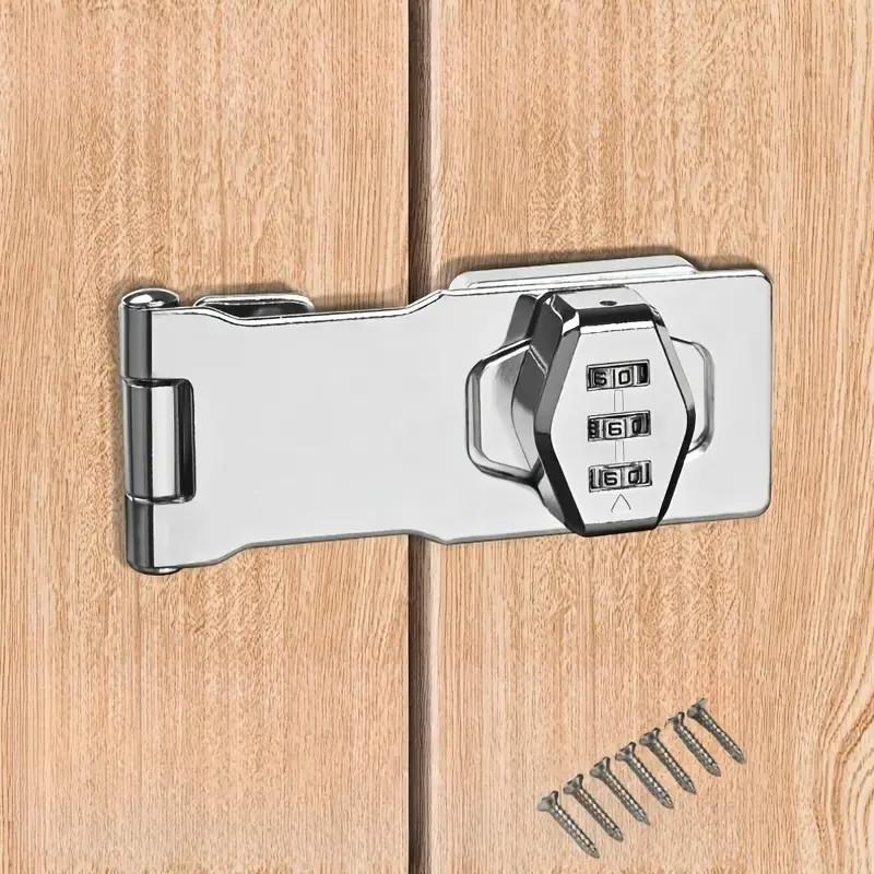 Durable Iron Mechanical Password Lock, Keyless Rotating Latch, Suitable for Home, Mailbox, Garden, Bathroom, Pet Door, File Box, Cabinet