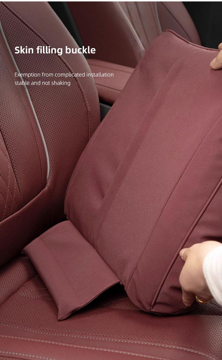 Car Seat Headrest Lumbar Support Protective Pillow Waist Cushion For Maserati Levante Ghibli MC20 Grecale Quattroporte GranTurismo President GranCabrio Coupe Spyder