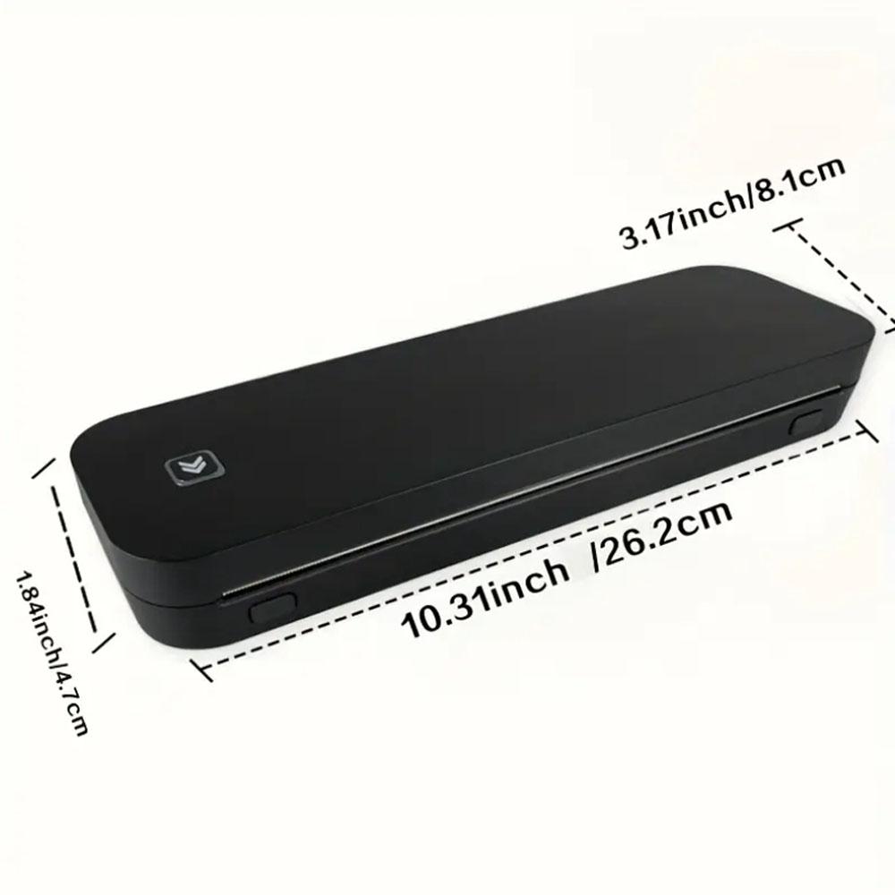 Christmas Gift, A4 Thermal Printer, Tattoo Paper Printer, Print Papers, Labels, Texts, Notebooks, Transfer Papers, Photos, Travel & Office Use, Portable Thermal Printer