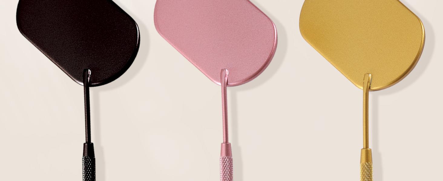 2 pcs Lash Mirror  Makeup Mirror for Eyelash Extensions Detachable Stainless Steel Square Round Lash Extension tools