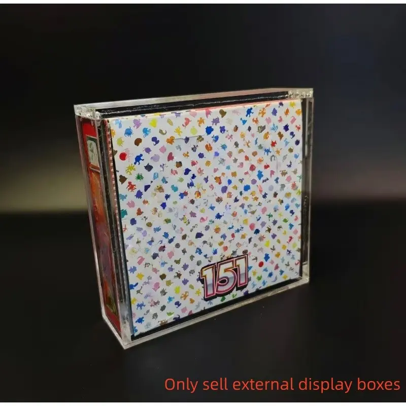 5mm Acrylic Display Case for Japanese Booster Boxes, Perfect Card Storage Solution, Portable and Ideal for Collectors