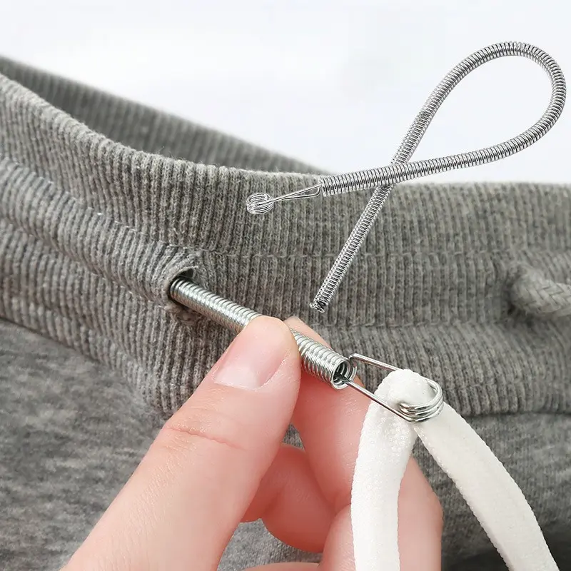 Spring Loaded Needle Threader Tool with Plastic Body - Compact Tool for Sewing Lovers, Elastic Waistbands, Cords, Home Sewing Kits, Everyday Craft Projects & Smooth Needle Insertion