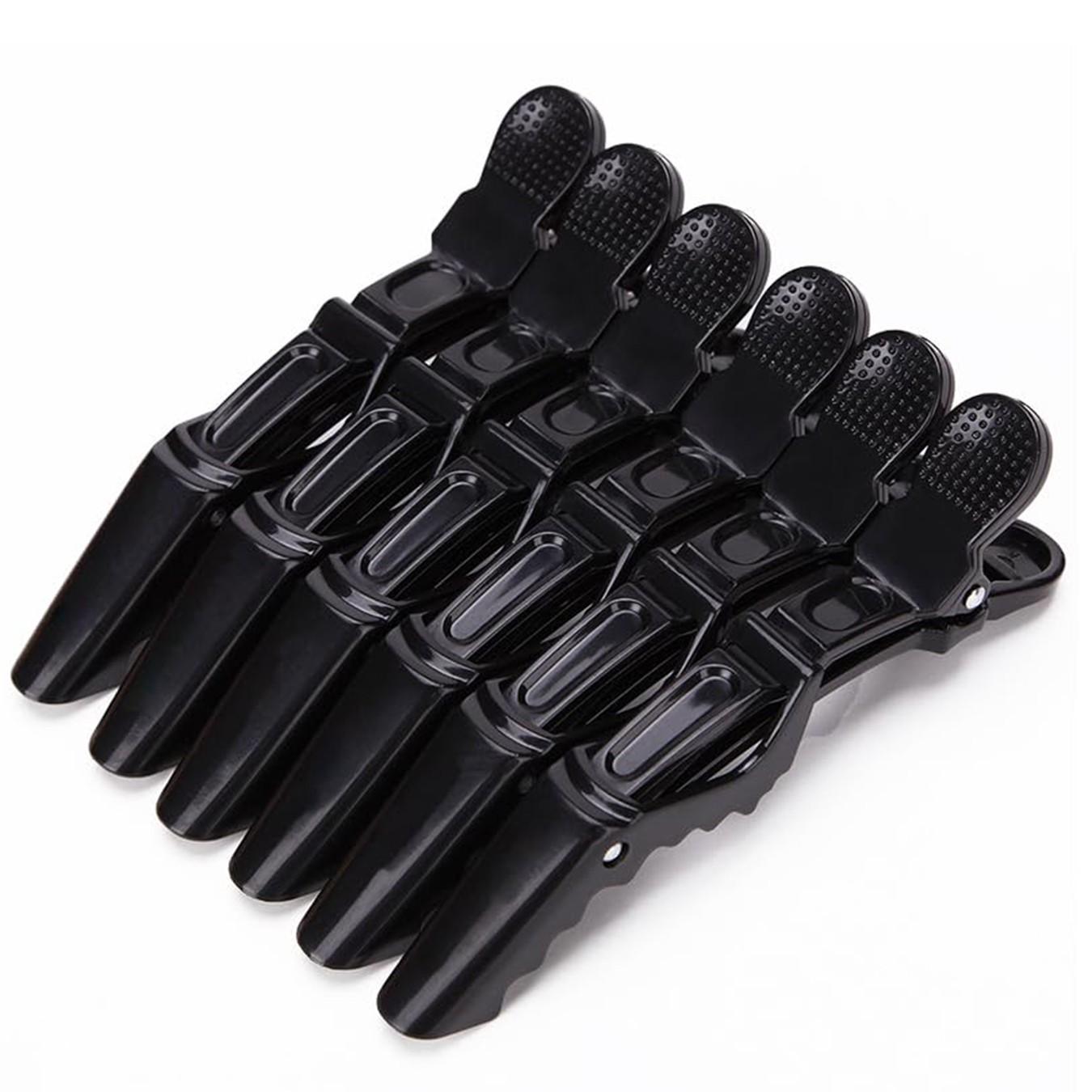 6-Piece Hair Clip Set, Includes Styling Clips, Crocodile Clips, Large Opening Clips, Ideal for Makeup and Hairstyling, Home/salon Use