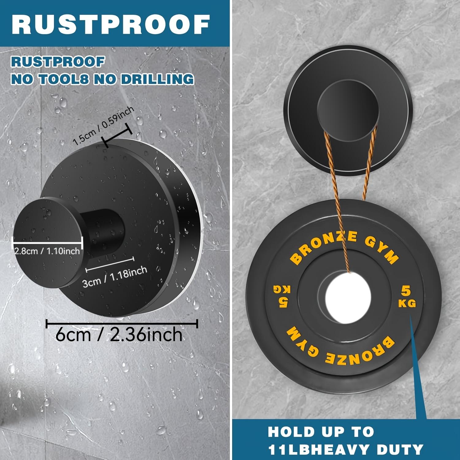 Suction Cup Stainless Steel 304 Hooks for Bathrooms And Kitchens, Suitable for Smooth Surfaces Like Glass, Mirrors, Ideal for Bathroom Organization, Storing Bath Balls, Bathrobes, And Coats