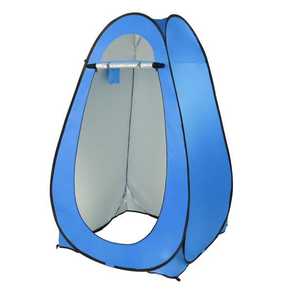 120x190cm 1-Person Pop Up Privacy Shelter Tent, Portable Outdoor Changing Room & Shower Toilet Tent, Lightweight Steel Wire Frame, Compact Fold, Built-In Storage Pocket, No Floor (for Hiking Camping Outdoor Showers)