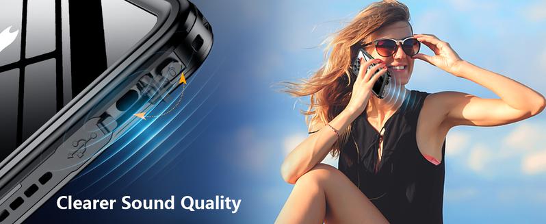 Temdan for iPhone 15 Pro/15 Pro Max Case waterproof Screen CameraLens Protector IP68 Protection Phonecase Cover Protective Smartphone Cellphone Shockproof