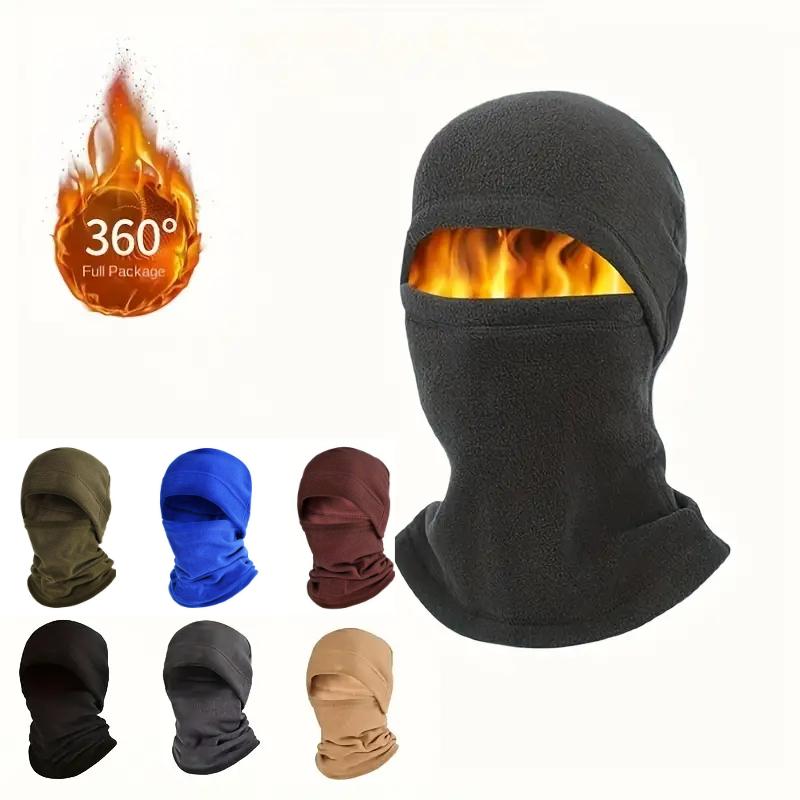 Fitted Windproof Beanie with Scarf Breathable Two Pieces Warm Face Mask, Polar Fleece Balaclava Hood for Cycling and Skiing - Stay Warm, Protected, and Comfortable for Outdoor Adventures and Party Events Fitted Windproof Beanie with Scarf Breathable Two Pieces Warm Face Mask, Polar Fleece Balaclava Hood for Cycling and Skiing - Stay Warm, Protected, and Comfortable for Outdoor Adventures and Party Events