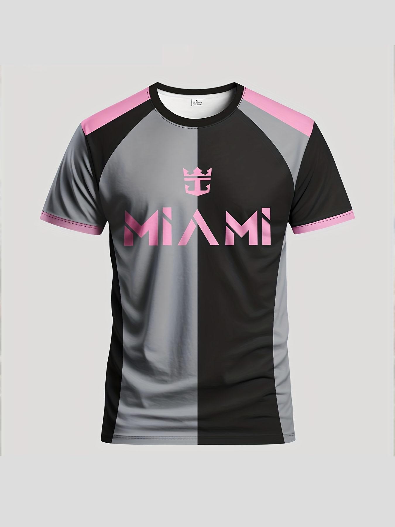 Miami Men's Football Jerseys & Crew Neck Comfort Sports Tops, Stylish Jersey - Ideal for Matches, Training, Daily Leisure and Gifting