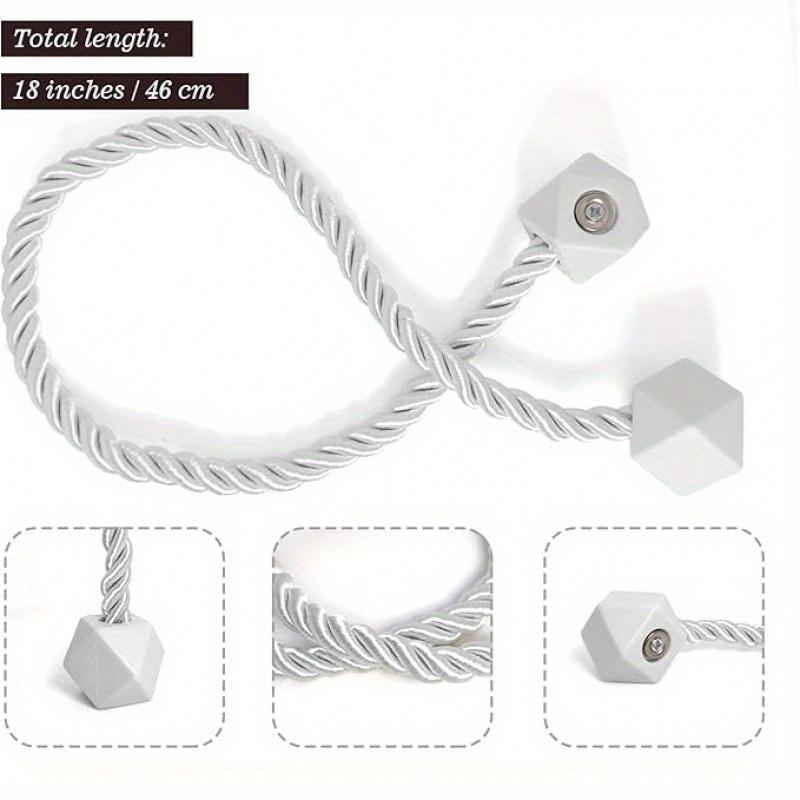 Magnetic Curtain Holdbacks, Non-Drill Magnetic Hooks, Elegant Modern Style, Suitable for Heavy Curtains, Random Colors, Set of 1/3/5