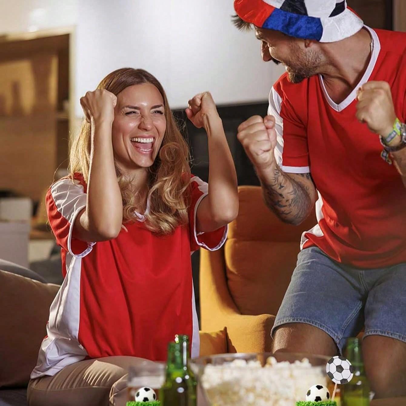 Football Theme Cupcake Decorations, Birthday Party Supplies, Usa Canada Mexico World Cup Sports Theme, 12/24 Pieces Paper Picks