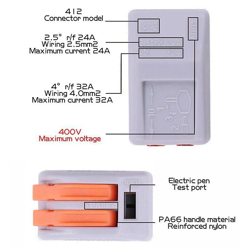 50-Pack Inline Wire Connectors, Compact Splice Terminals for 28-12 AWG, Quick Electrical Connections for DIY, Automotive, Home Appliances, Secure & Reliable