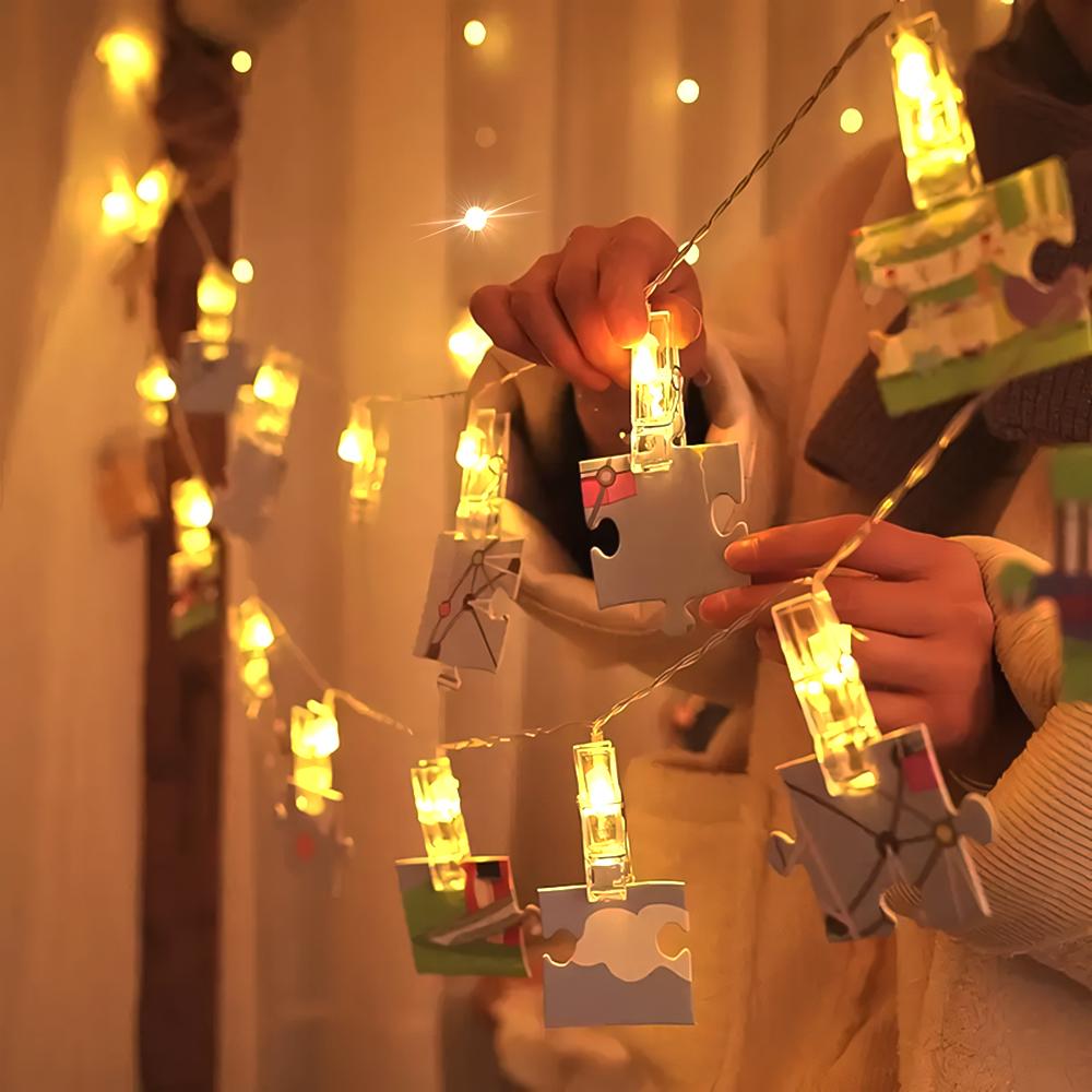 Photo Clip LED String Light, Warm LED String Light with On/Off Control, Decorative Light for Bedroom, Dormitory, Party, Wall Decor