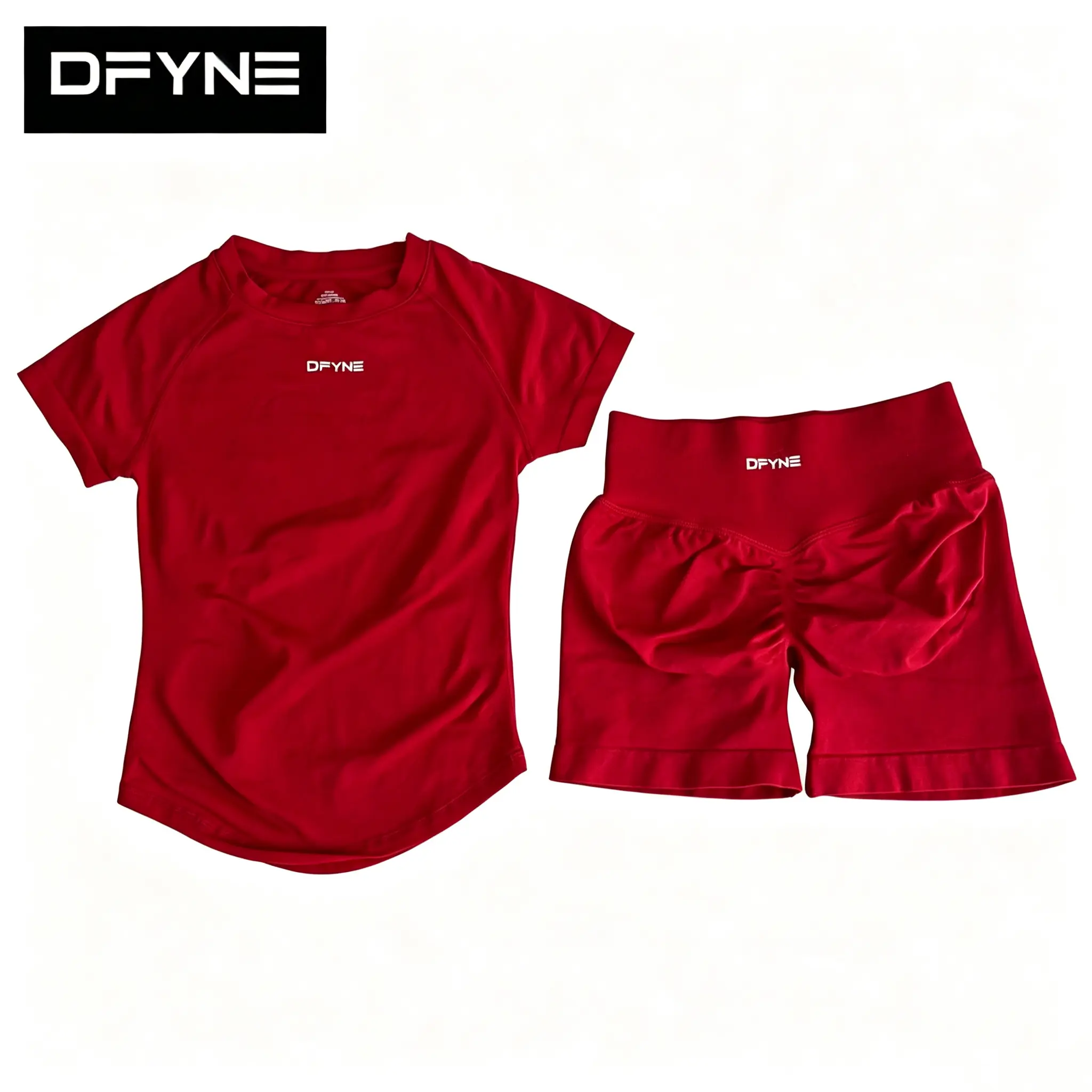 Burgundy [short-sleeved shirt + shorts]