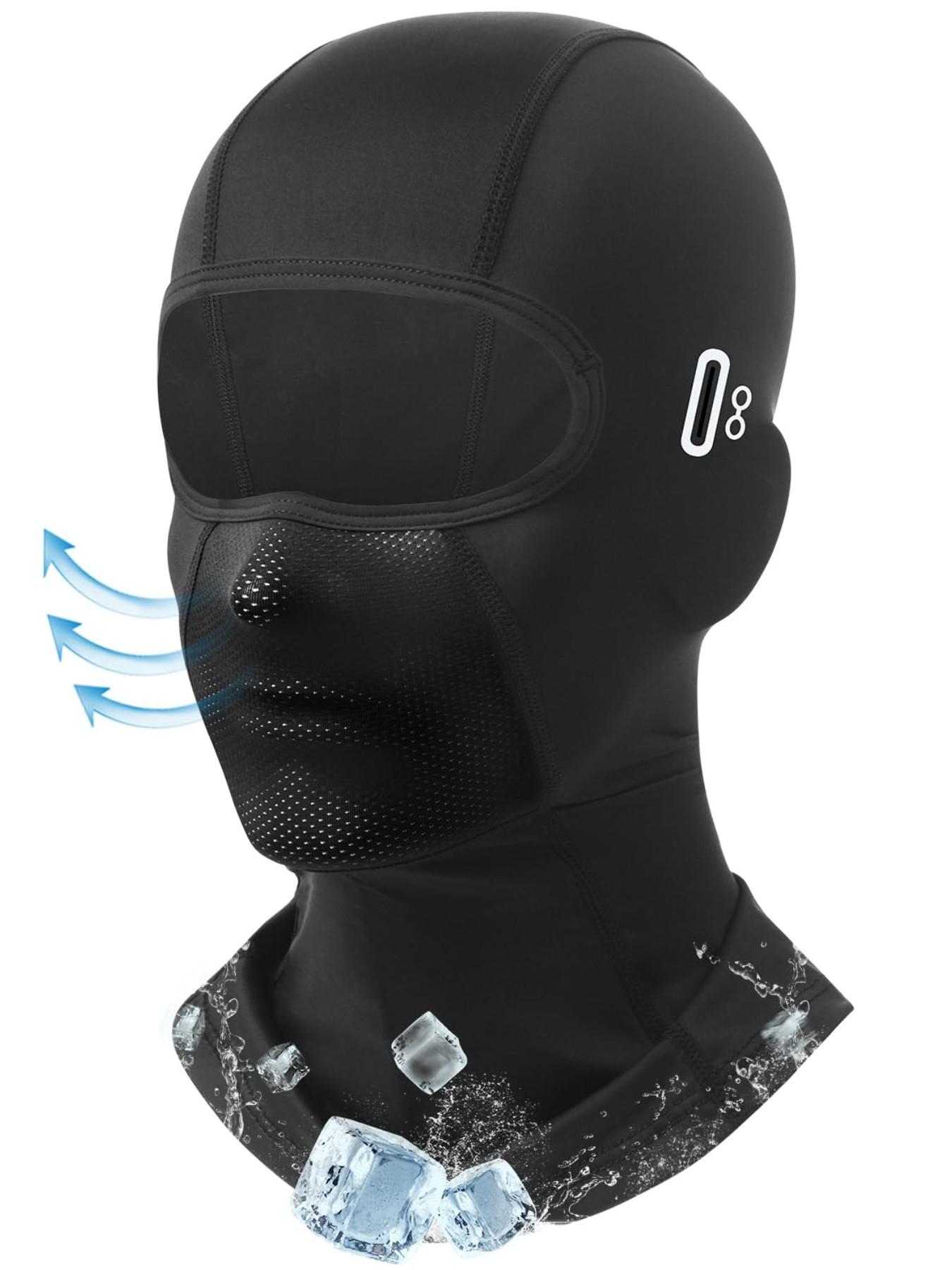 Unisex Summer Ice Silk Sun Protection Headwear, Breathable Motorcycle Mask for Outdoor Riding, Versatile UV Shield Face Cover, Outdoor Sports Mask