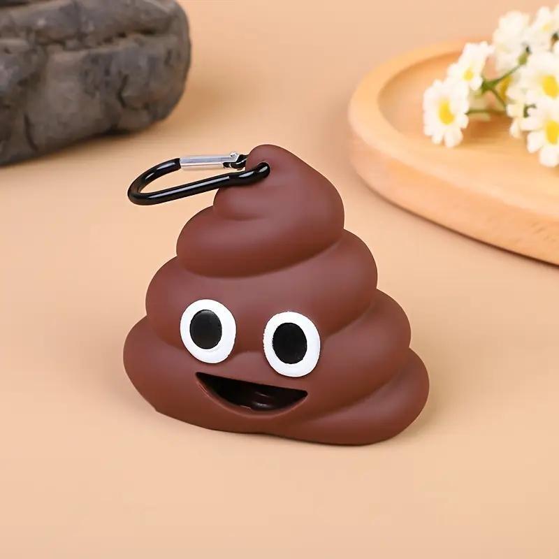 High-Quality Silicone Dog Poop Bag Dispenser, Portable Pet Waste Carrier, Outdoor Cleaning, Cute Practical Dog Poo Bag Holder