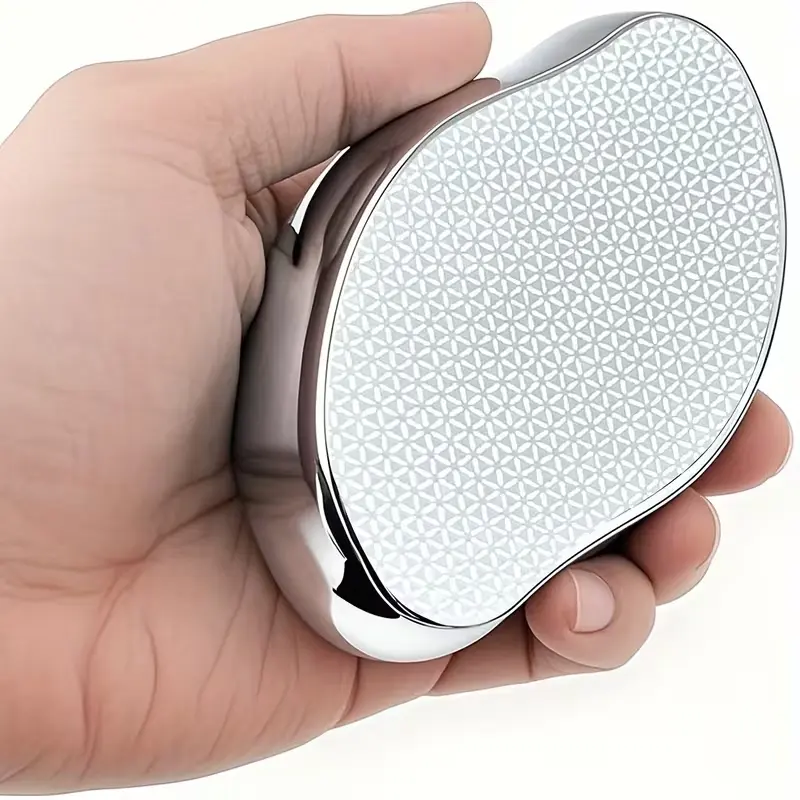 1pc Crystal Hair Removal Tool, Suitable for Men And Women - Painless Exfoliating Device, Reusable And Waterproof, Available In, Golden, And Silvery Options, Designed for Smooth Skin on Back, Arms