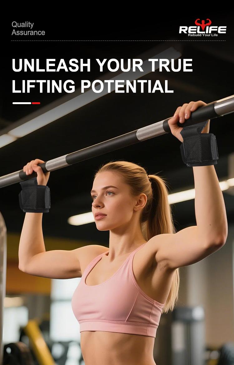 TikTokShopBlackFriday Relifesports Professional Wrist Strap for Weightlifting and Gym Training, 2 Counts Adjustable Wristband, Sports Wrist Wtrap for Men & Women-Support Your Wrist During Exercise