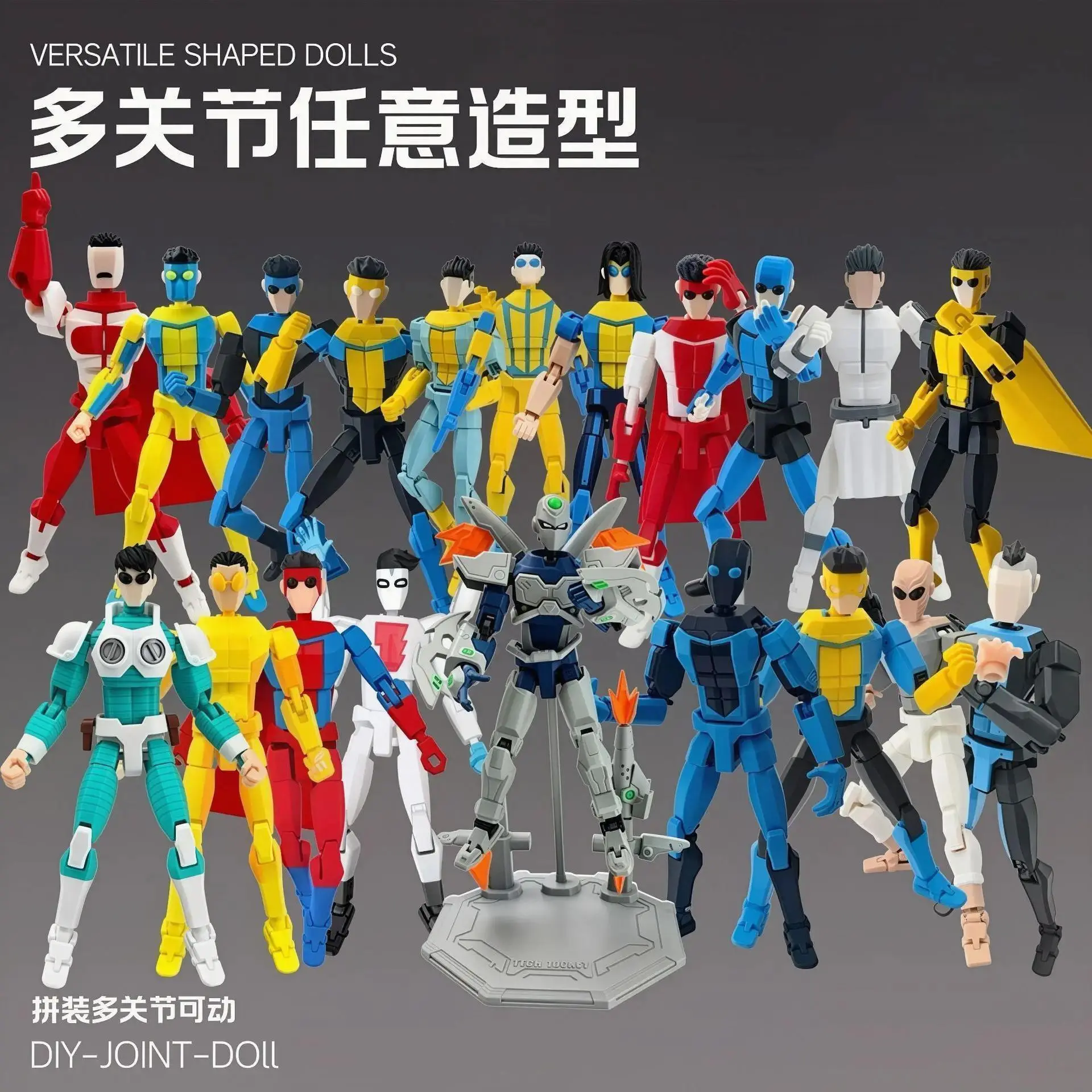 2026 hot itemInvincible Mark Lucky 13 Multi Joint Movable Action Figure Diy Assembled Collectible Toy For Adult Holiday Surprise Gift