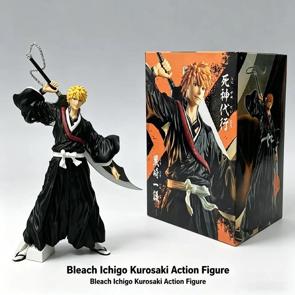 2026 New hot item 21cm Bleach Anime Figure Kurosaki Ichigo Action Figure Aizen Sousuke/Hitsugaya Toushirou Figurine PVC Model Collection Toy Gifts