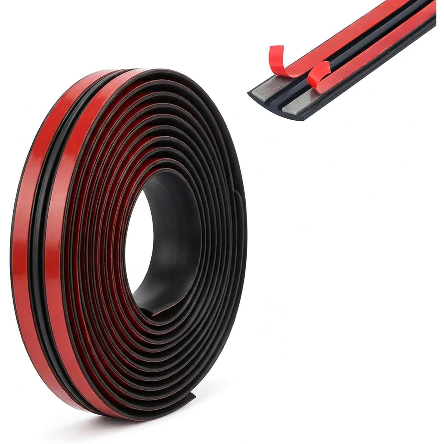 23Ft/7M 1 Roll T-Shape  Door Seal Strip, Rubber Weather Stripping, Windshield Rubber Strip, Sunroof Seal, Window Weather Strip,  Auto Weatherproof Barrier, Windshield(19mm 23Ft)