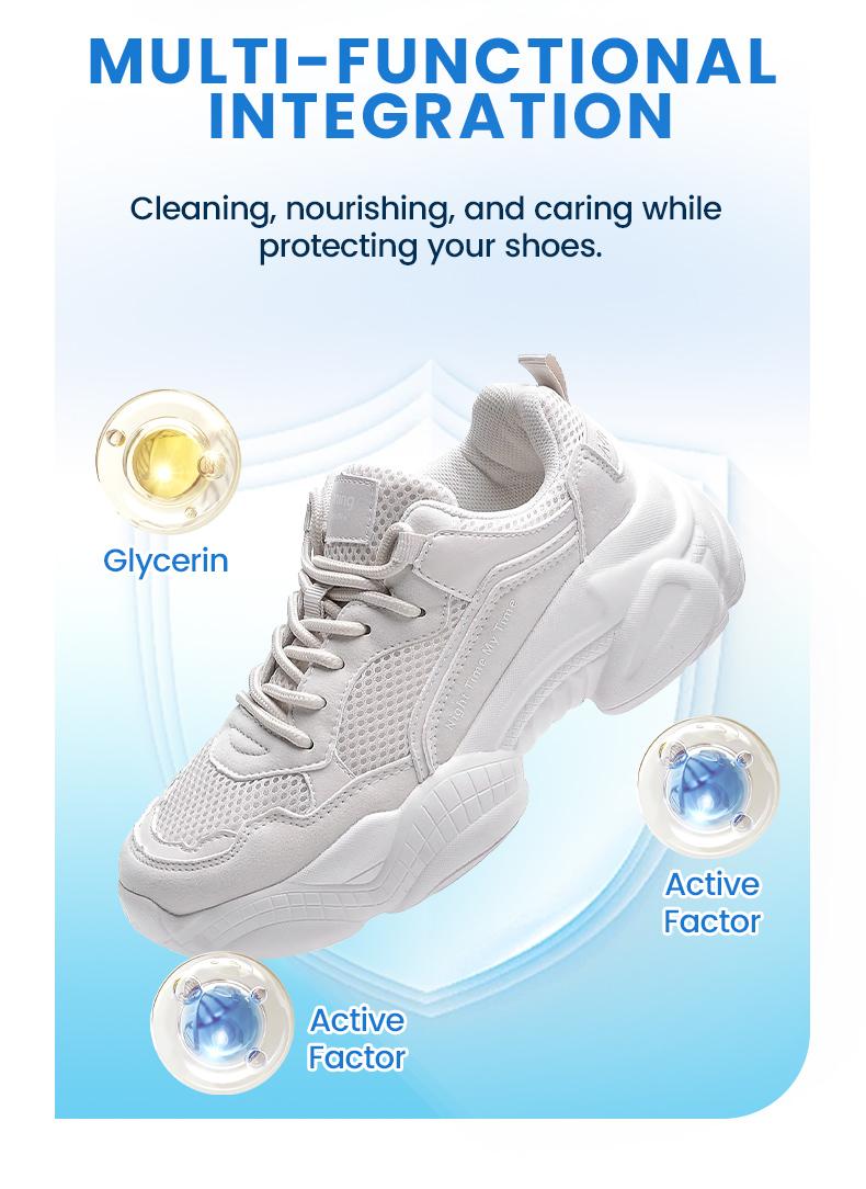 White Shoe Cleaner Cream Multipurpose No-Wash Solid Comes with Sponge Removes Stains Ideal for Leather Silicone Car Interiors Mild Non-Irritating Eco-Friendly White Shoe Cleaner Cream Multipurpose No-Wash Solid Comes with Sponge Removes Stains Ideal for Leather Silicone Car Interiors Mild Non-Irritating Eco-Friendly