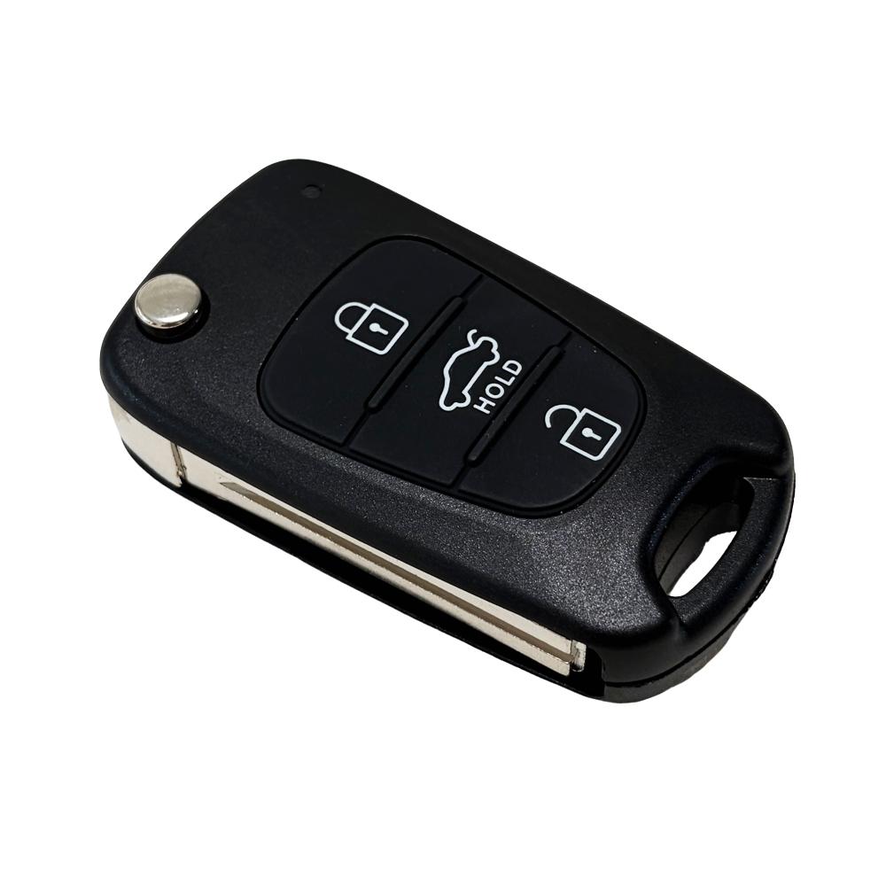 for Kia Car Remote Folding Key Replacement Shell, Fits Kia Rio 2012-2014 & Soul 2010-2013, Durable Car Key Shell, Car Key Protector