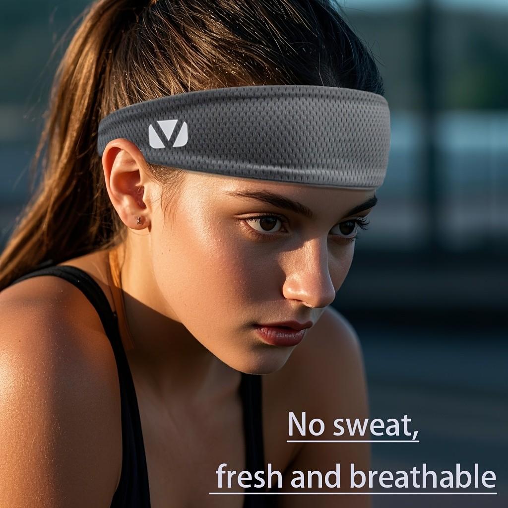 3-Pack Summer Cool Sports Headbands, Ice Silk Sweat-Resistant Hair Bands, Ideal for Running, Gym, Yoga, Fitness Activities