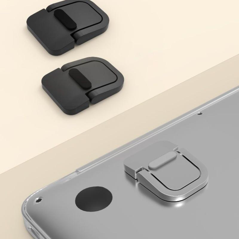 2-Pack Laptop Stand, Invisible Portable 3D Design, Air-Cushioned Base, Foldable Keyboard Support, Cooling Ventilated Rack