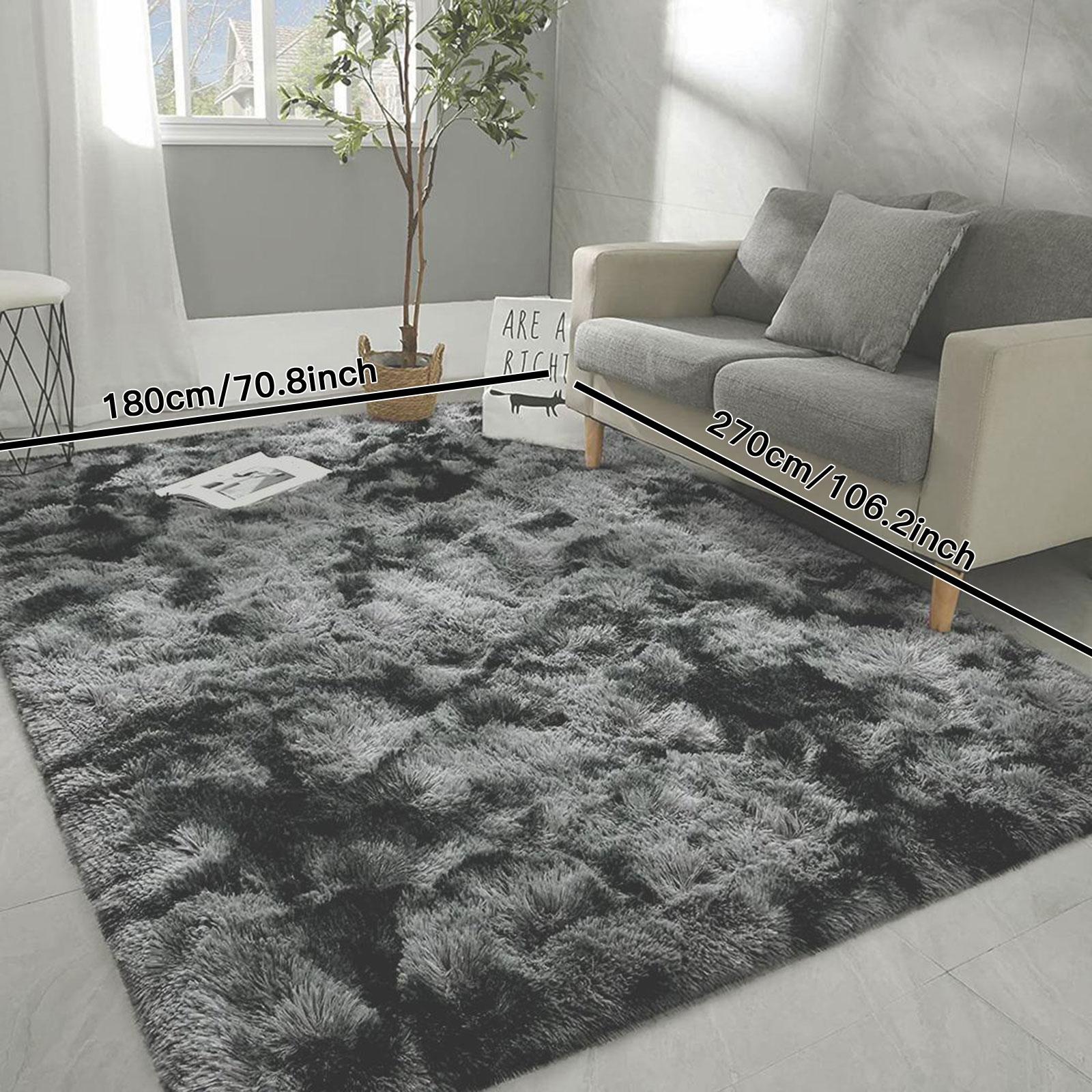 Luxury Extra Large Plush Rug, Soft Modern Mat, Non-Slip Backing, Indoor Carpet for Living Room, Bedroom, Office