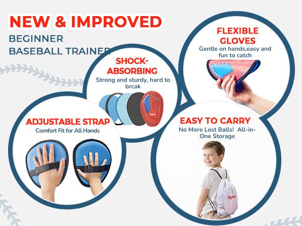 Joycat Sport Toys, Velcro Ball and Catch Game, Toss and Catch Ball Game Set, Baseball & Football Glove, Yard Games Beach Toys, Paddle Ball Family Backyard Games Joycat Sport Toys, Velcro Ball and Catch Game, Toss and Catch Ball Game Set, Baseball & Football Glove, Yard Games Beach Toys, Paddle Ball Family Backyard Games