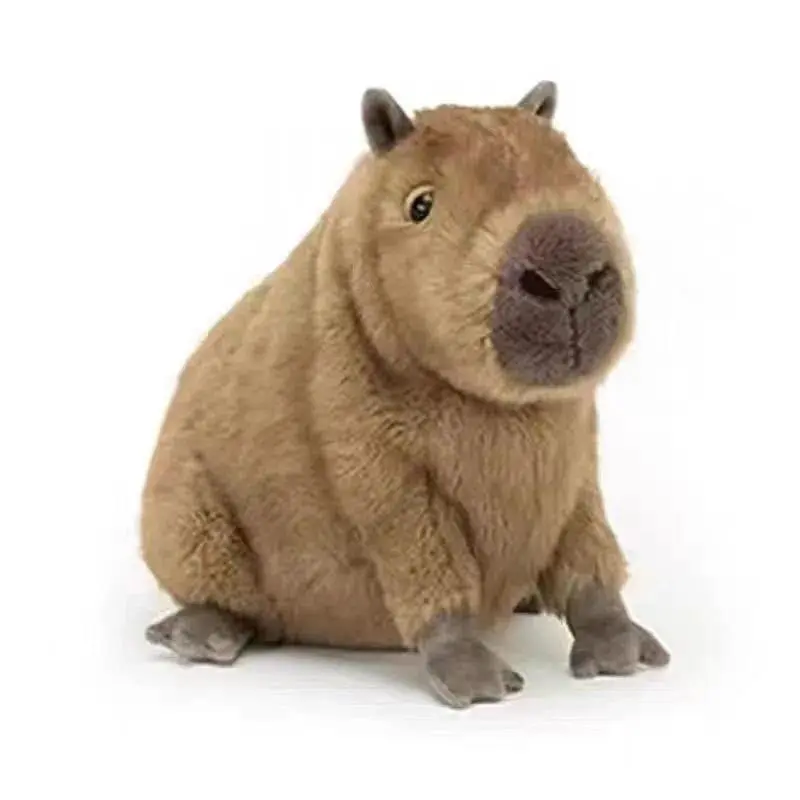 Unisex Realistic Capybara Soft Plush Toy - Cute Rodent Stuffed Doll, Kawaii Pillow for Kids, Animal Decor, Birthday Gift